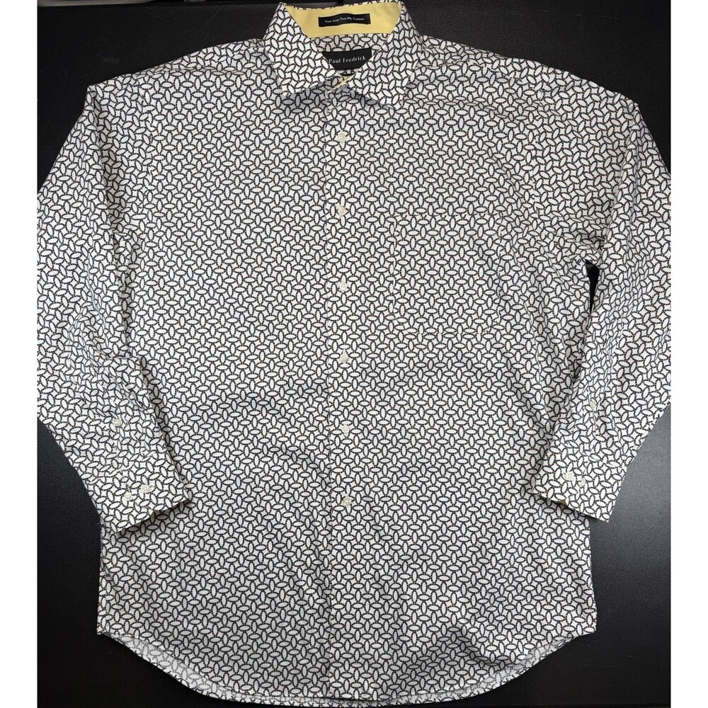 Paul Fredrick - multi color Men's dress shirt size 16x32 Classic Fit